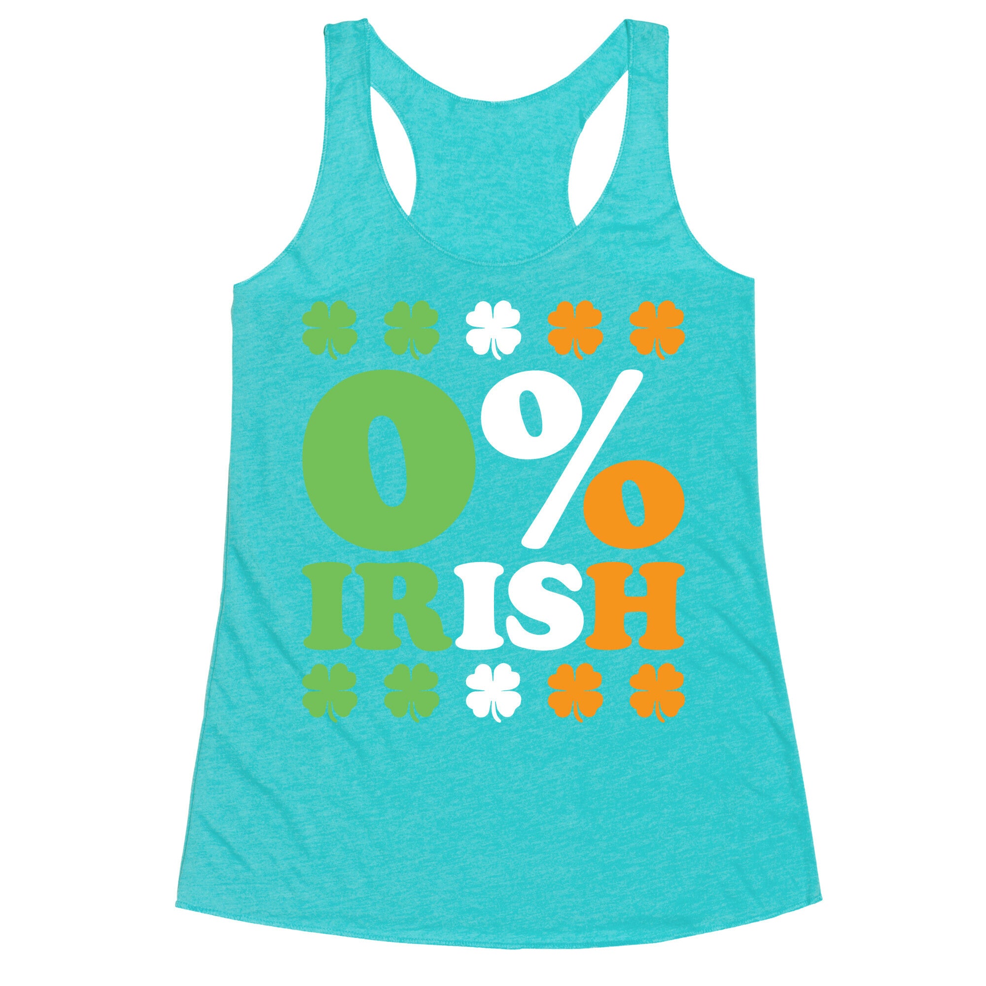 Zero Percent Irish Racerback Tank